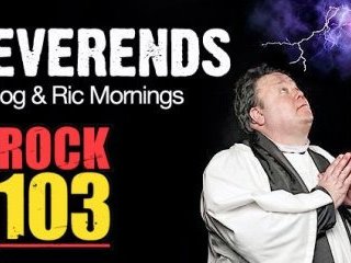 Billboard for Rock 103. Ric and Bad Dog