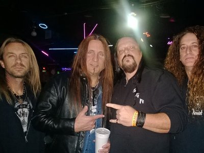 Jessie James from Jackyl with Rick , Randy and Jon