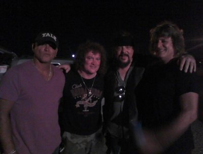 Rick and Ted Nugent's band but no Ted He split in a limo but they where cool