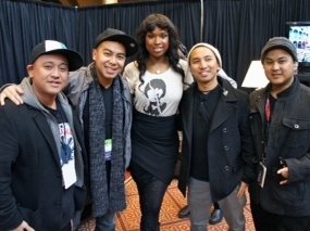 Pic with jennifer Hudson - Christmas in Washington