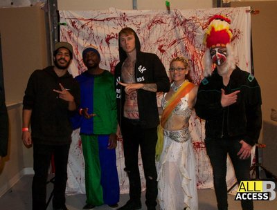 Chillin with MGK backstage after opening for him on Halloween