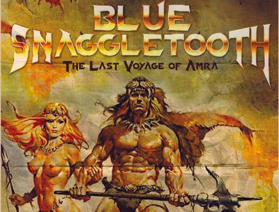 Blue Snaggletooth show bill - the Last Voyage of Amra