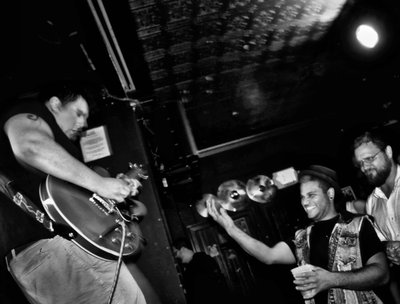 Barry loving the crowd at The Dobbs Photo Courtesy of Abercrombie Photo