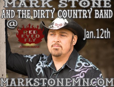1 hour of nothing but original music from Mark Stone and the Dirty Country Band 1/12/14 at 7pm