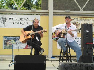 SHANNON BOOK AND MYSELF DURING HIS PERFORMANCE