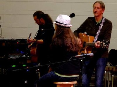 Mike, Kyra & Joe at last gasp CD release concert on Jan 10