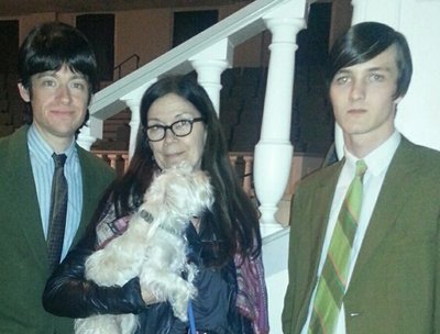 On the set of Get On Up with Victoria Pearman, one of the producers