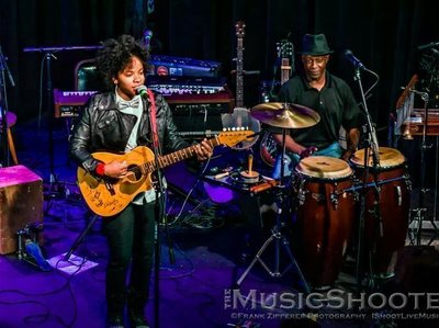 Lyric and Derrick live at the Isis Music Hall 1/24/14 photo taken by Frank Zipperer