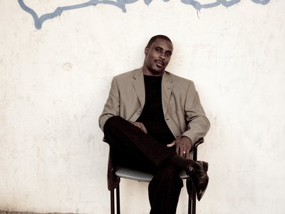 Darryn Zewalk sitting in the alley...