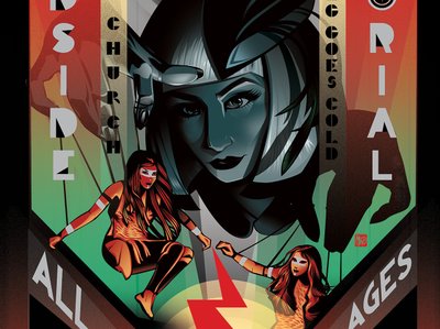 Poster for Everything Goes Cold with Roadside Memorial by Casey Castille.