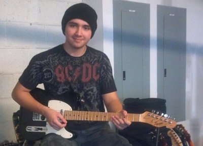 Trevor getting ready to jam.