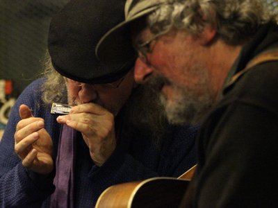 Grant dermody and myself at Couth Buzzard Books in Seattle, December 2013.