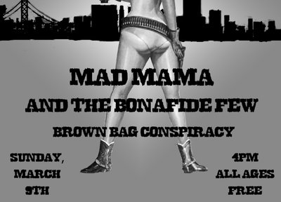 Thee Parkside March 9, 2014 (with Mad Mama and The Bona Fide Few)