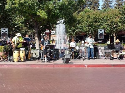 Wil Hamilton Jr. playing with "The Mike Montano Band" Live Art Fair at the Market Place 10/5/13