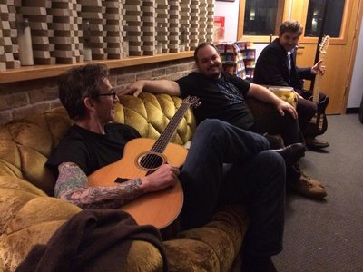In the studio cutting our new CD.