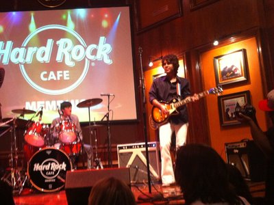 Playing The Hard Rock Cafe in Memphis.