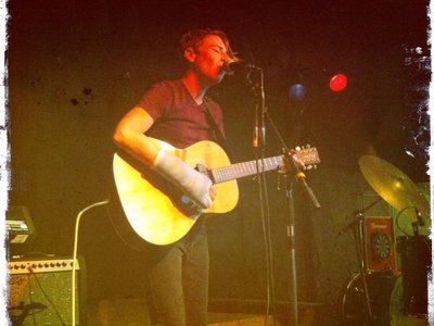 Opening for Emily Wells with a broken hand.  Photo by Jim Catalano 2013