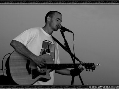 playing acoustic