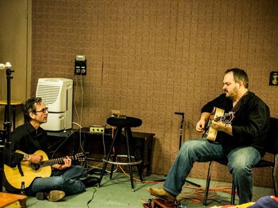 Michael and I at Sugar Hill Recording Studios
