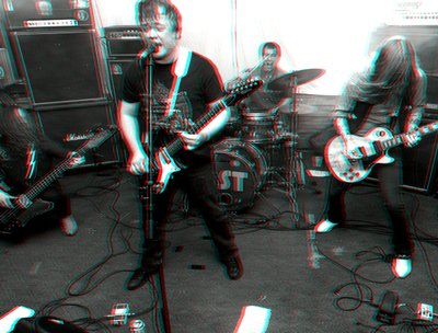 Blue Snaggletooth in 3D.
