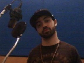 In the studio. I love doing this