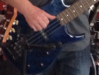 Chris on the bass