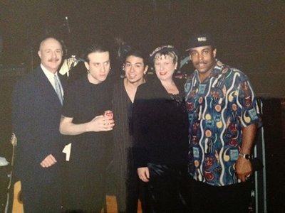 Pictured with Annie Lenox Band on The Show Taratata, Paris France