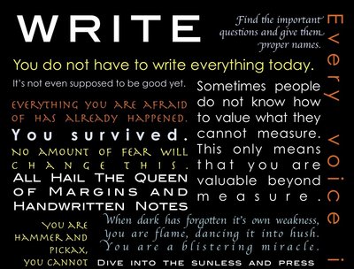 A Manifesto for Writers - Happy National Poetry Month. May this bring you inspiration. - Suzi Q.