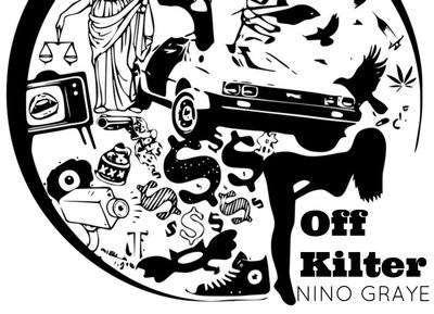OFF KILTER Album out mid-late 2014 ( Artwork By: Nino Graye ) Tee Shirts available in reverbstore