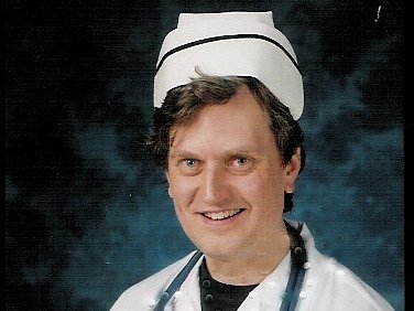 The Rock'N'Roll Nurse in action!