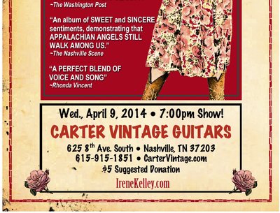 Irene Kelley (Trio) Plays Carter Vintage Guitars in Nashville, TN
