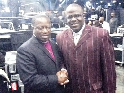 Bishop Frank O White and Elder Holman