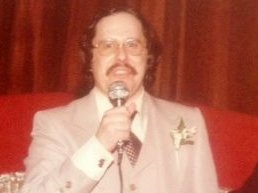 Singing "The Soft of Your Eyes" - the song I wrote for Tina - at our wedding, April 25, 1976