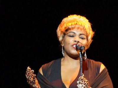 Stacy Brooks as Etta James in Broadway Musical Ghost of the Blues