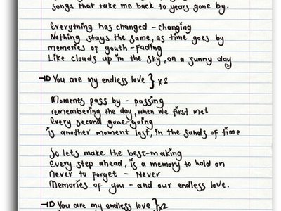 Endless Love... Lyrics