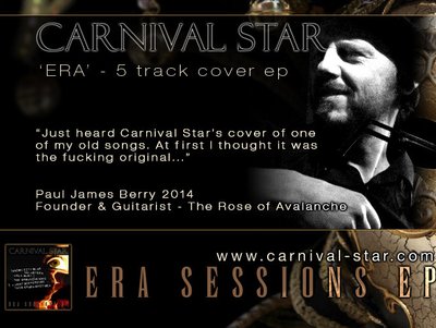 Paul James Berry - Founder & Guitarist - Rose of Avalanche on Velveteen Cover
