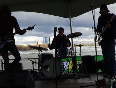 Playing by the Falls