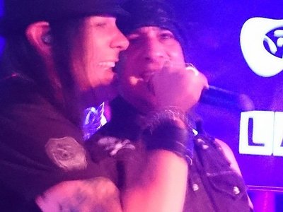 Carmine and Hatchett in mid chorus!