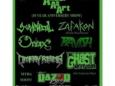 The Flyer For Our Show In LA on July 18th
