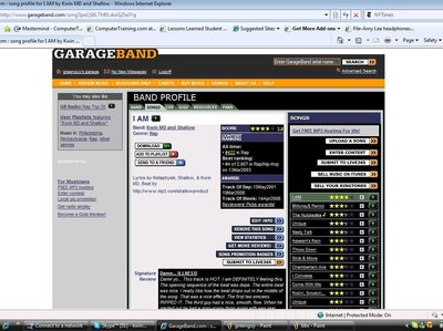 On the Garageband Charts