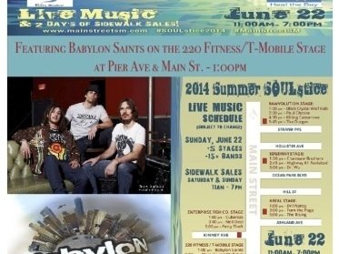 Lineup is set for the 14th Annual Summer Soustice Festival in Santa Monica, CA!!!