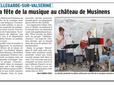 #press #AlchemicJourney june 16, 2014 DauphinÃ© Ain - Bellegarde sur Valserine