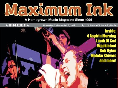 On the cover of Maximum Ink