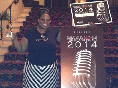 HONORED AND HUMBLED to be the Motown Mic 2014 Spoken Word Artist of the Year