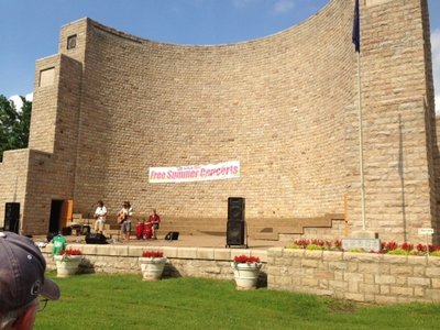 Sound Check at the Roxbury Band Shell in Johnstown, PA June 22, 2014