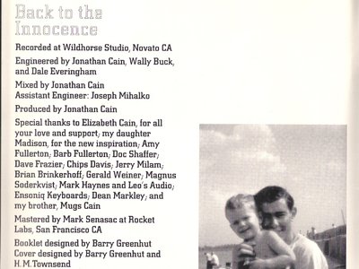 Back To The Innocence Credits Page