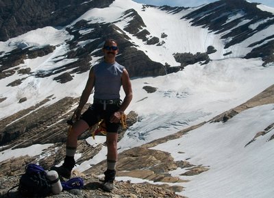 Joseph, Ready To Climb Jackson Glacier, Glacier National Park, MT