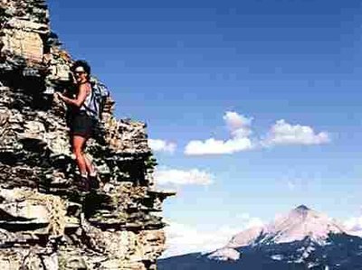 High On The West Face Otokomi Mountain, Glacier National Park