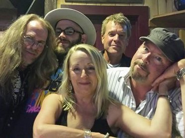 Kevin Danzig Band - from left Mike Fauth, Eamon Danzig, Brad Curry, Kevin & Faith