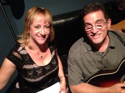 Michelle Murray & Buck Stone in the green room at Gypsy Sallys